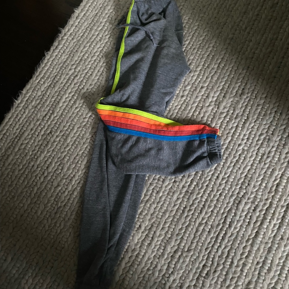 Aviator Nation 5 Stripe Sweatpants Joggers S Vguc